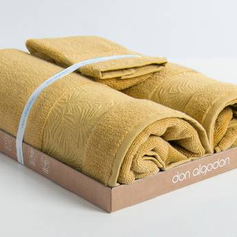 Pack 2 toallas lavabo 50x100 Berenjena algodón 600 gr