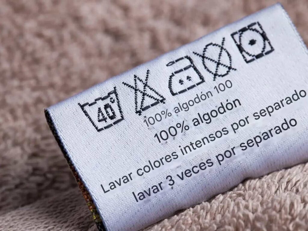 Instrucciones de lavado